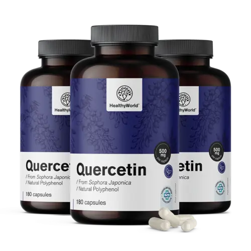 3x Kvercetin 500 mg, skupaj 540 kapsul